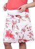 MijaCulture - Maternity pregnancy elegant skirt with flowers 1044/M64  Pink